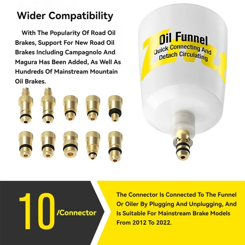 Imagen 2 del producto Kit de purga de aceite de freno de bicicleta, herramientas para SHIMANO SRAM Avid MAGURA Series, disco hidráulico, herramienta de reparación de frenos de bicicleta de montaña y carretera