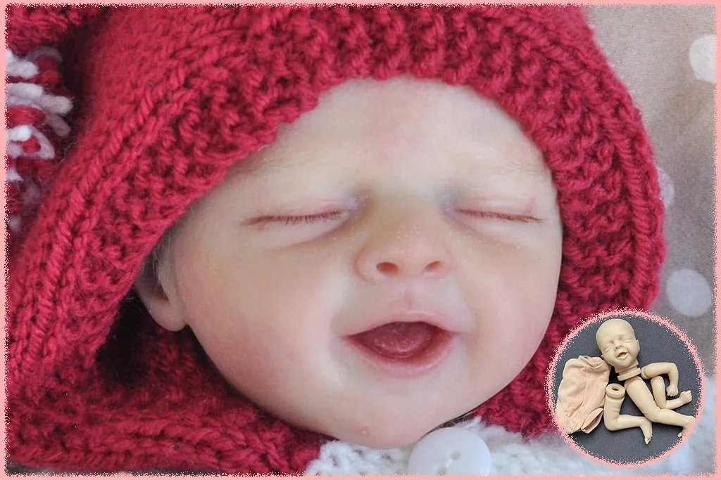 

10-дюймовый комплект куклы реборн Salia для сна с подписью, незаконченный, неокрашенный, реалистичный, мини-пустой, детали куклы «сделай сам», с тканевым корпусом