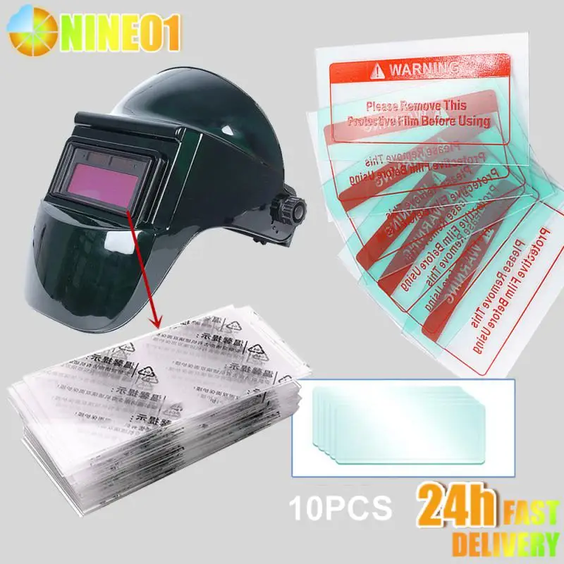 

10PCS PC Lens Protective Plastic Plate Cover Of The Auto Solar Darkening Welding Helmet Soldering Filter Welding Mask Screens