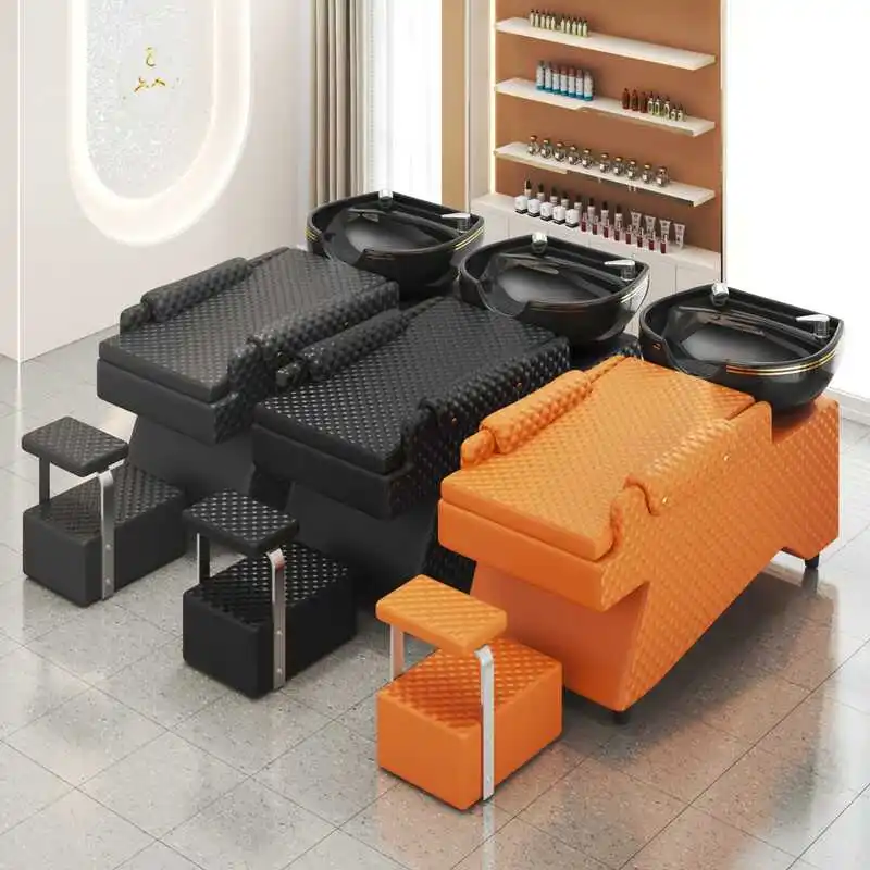 

Unique Elegant Space Saving Salon Chairs Aesthetic Luxury Minimalist Shampoo Sedia Parrucchiere Professionale Salon Furniture