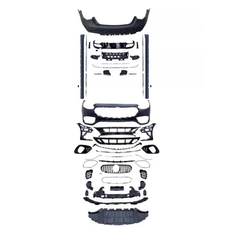 

Передний Задний бампер, боковая юбка, спойлер радиатора для Mercedes Benz S Class W223 21-23, модифицированный S63, новый стиль, комплект аксессуаров для кузова автомобиля