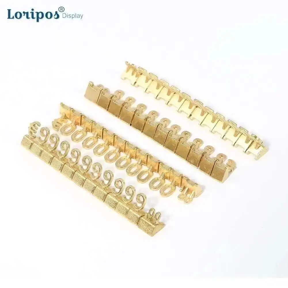 10pcs L 5cm Commodity Combination Aluminum Metal Price Tags Card Jewelry Watches Garment Dollar Price Tags