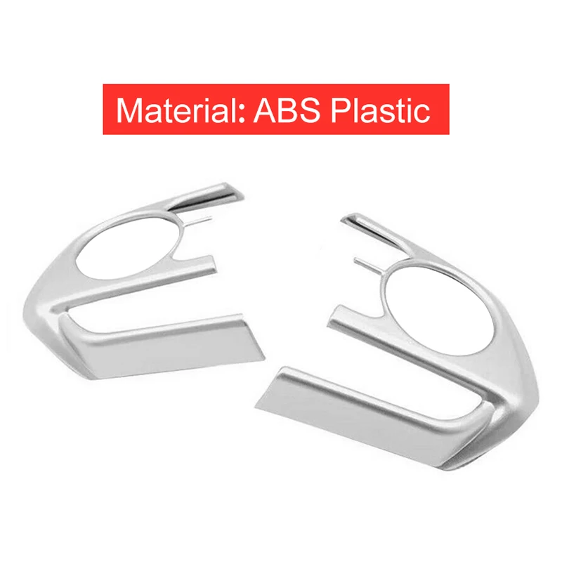 لتويوتا كامري XV70 2018 ~ 2023 2 قطعة عجلة توجيه سيارة زر التبديل سمّاعات بلوتوث طقم إطارات غطاء حماية الكسوة الملحقات #4