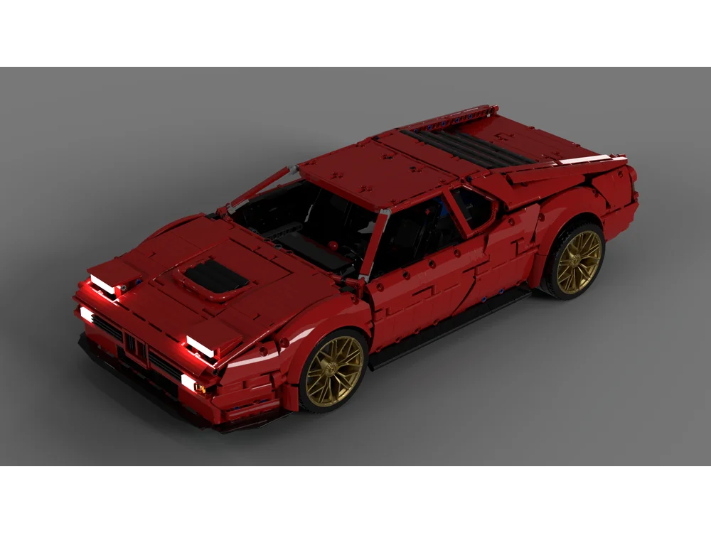 

Building block car model Red Sports Vehicle 3063 pieces City Speed Champion M1 18 Scale Boys Toy Christmas Gift