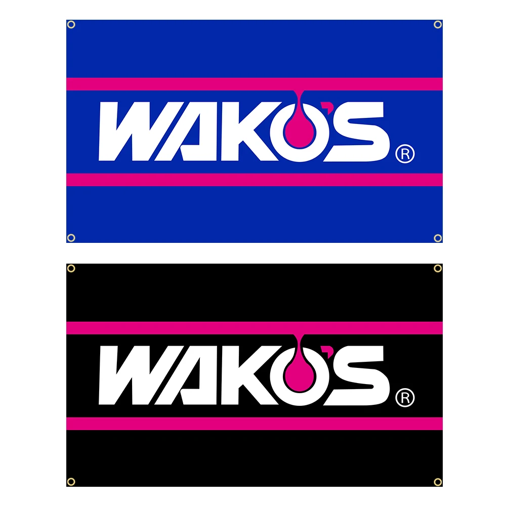 90x150cm WAKOS Oil Flag Polyester Printed Racing Car Decoration Banner Tapestry