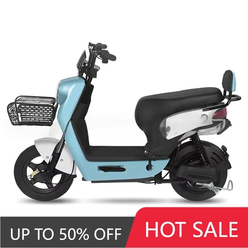 RRE QQA New adult two-wheel high-carbon steel frame 48V battery 350W brushless rear wheel hub LCD screen 25-35 kilometers cruisi