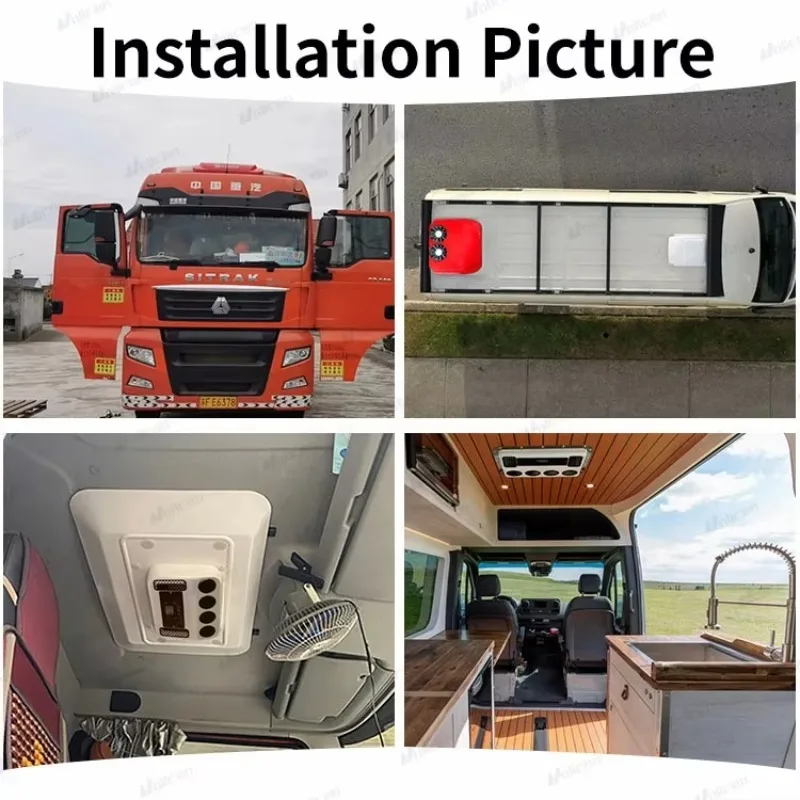 

Caravan Truck 12V/24V Roof Top RV Parking Rooftop Air Conditioning System 8000-14000BTU 750-1000W For Trucks