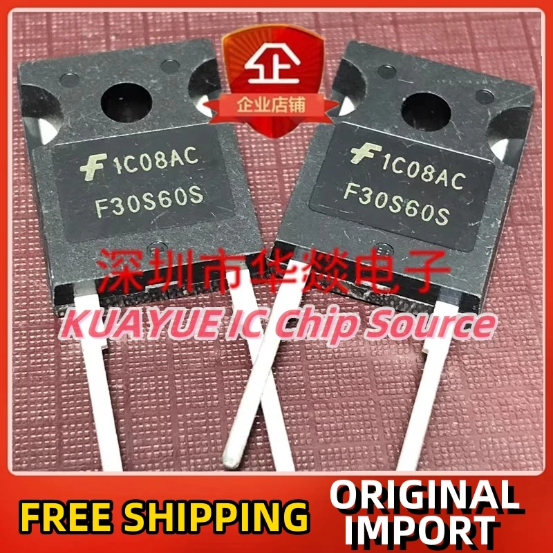 10PCS-30PCS/F30S60S FFH30S60S  TO-247-2 600V 30A/ Fast Shipping Quality Guarantee