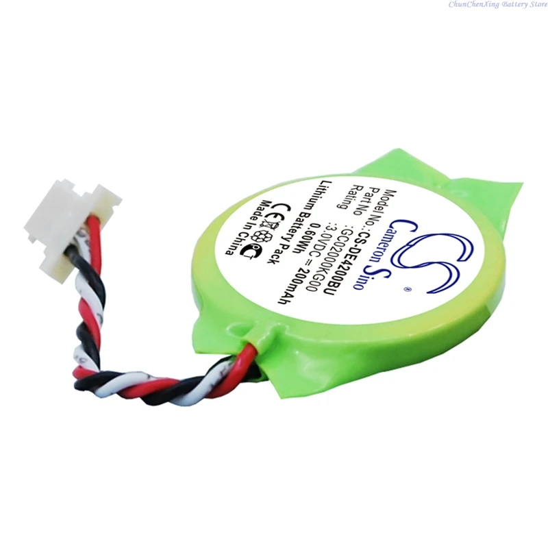 

100% NEW 3.0V 200mAh Battery GC02000KG00 for DELL Latitude E4200, Latitude E4300, Lithium Battery, Non-rechargeable +TOOL