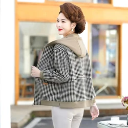 Hooded Fashion Short Jacket Women 2026 Spring Autumn New Coat Korean Loose Large Size Overwear Casual Age-Reducing Jackets Femal