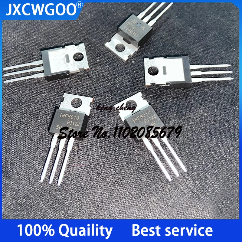 10PCS 100%New Original IRF8010PBF IRF8010 TO220 N-channel 100V 80A MOSFET