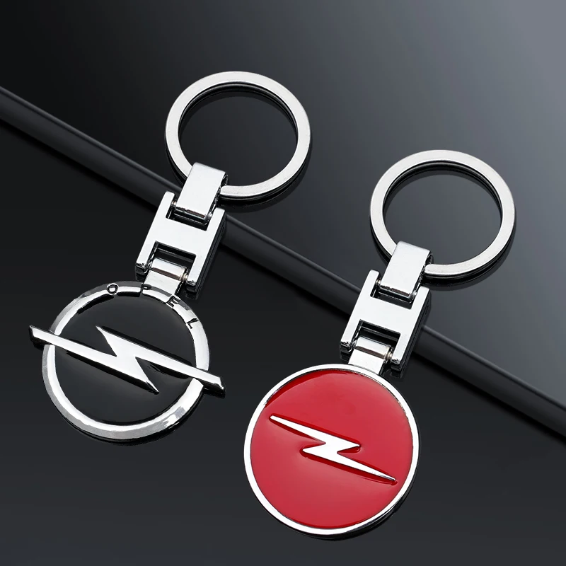 Llavero con emblema de coche de aleación de Zinc, accesorios para llave de anillo para Opel Astra Grandland Corsa Mokka Frontera Insignia Zafira Vivaro