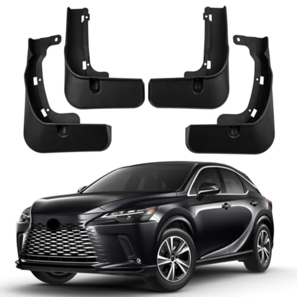 

Комплект брызговиков для Lexus RX 350 2023, черные, передние и задние, 4 шт.