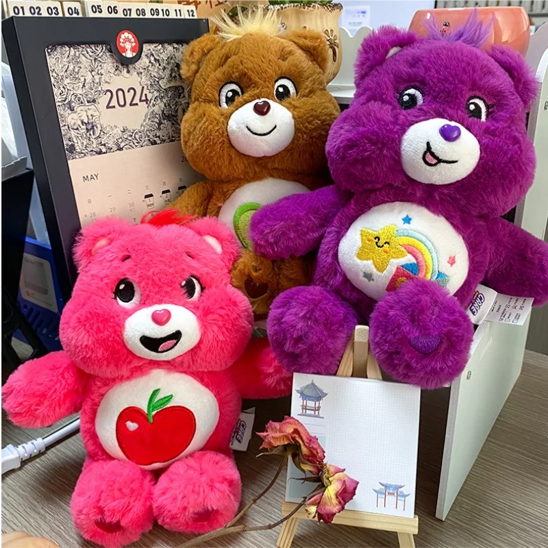 22cm Sucker Plush Toys Care Bears Pendant Bag Accessories Keychain Bag Car backpack stuffed Pendant Girls Boys Gift