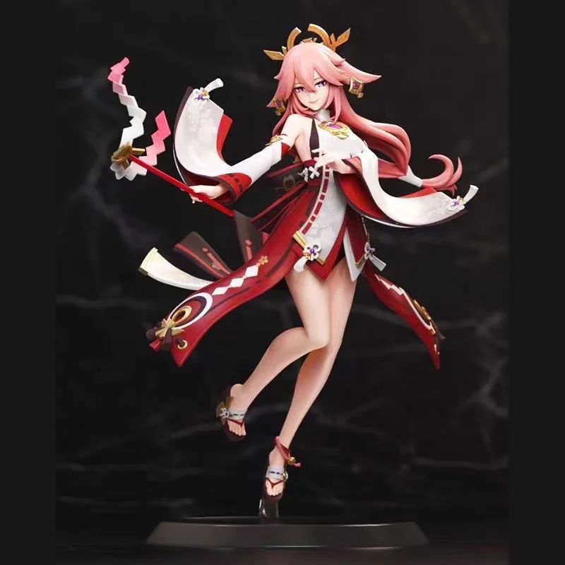 

Genshin Impact 25cm Game Yae Miko Anime Figure Model Dolls Sexy Girl Pvc Action Figure Decor Collection Collectable Toy Gift