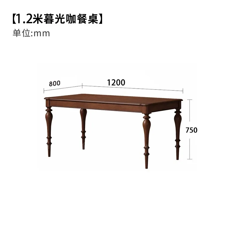 American retro cafe solid wood dining table chain theme restaurant Western restaurant tables and chairs