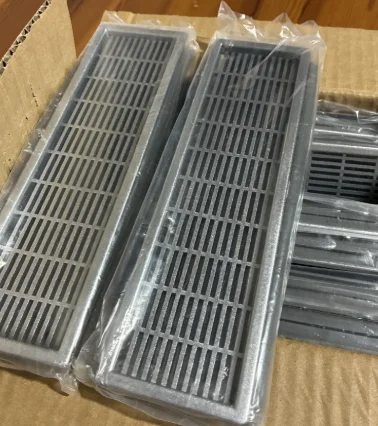 1pc Grill Breathable Mesh Rectangular Wardrobe Breathable Holes Shoe Cabinet Cabinet Breathable Mesh Grille Heat grey/black