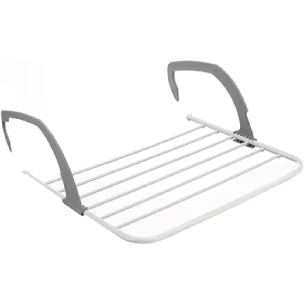 

Adjustable Folding Clothes Drying Rack for Indoor and Outdoor Use - Multipurpose Balcony Hanging Rack (1 Piece)
