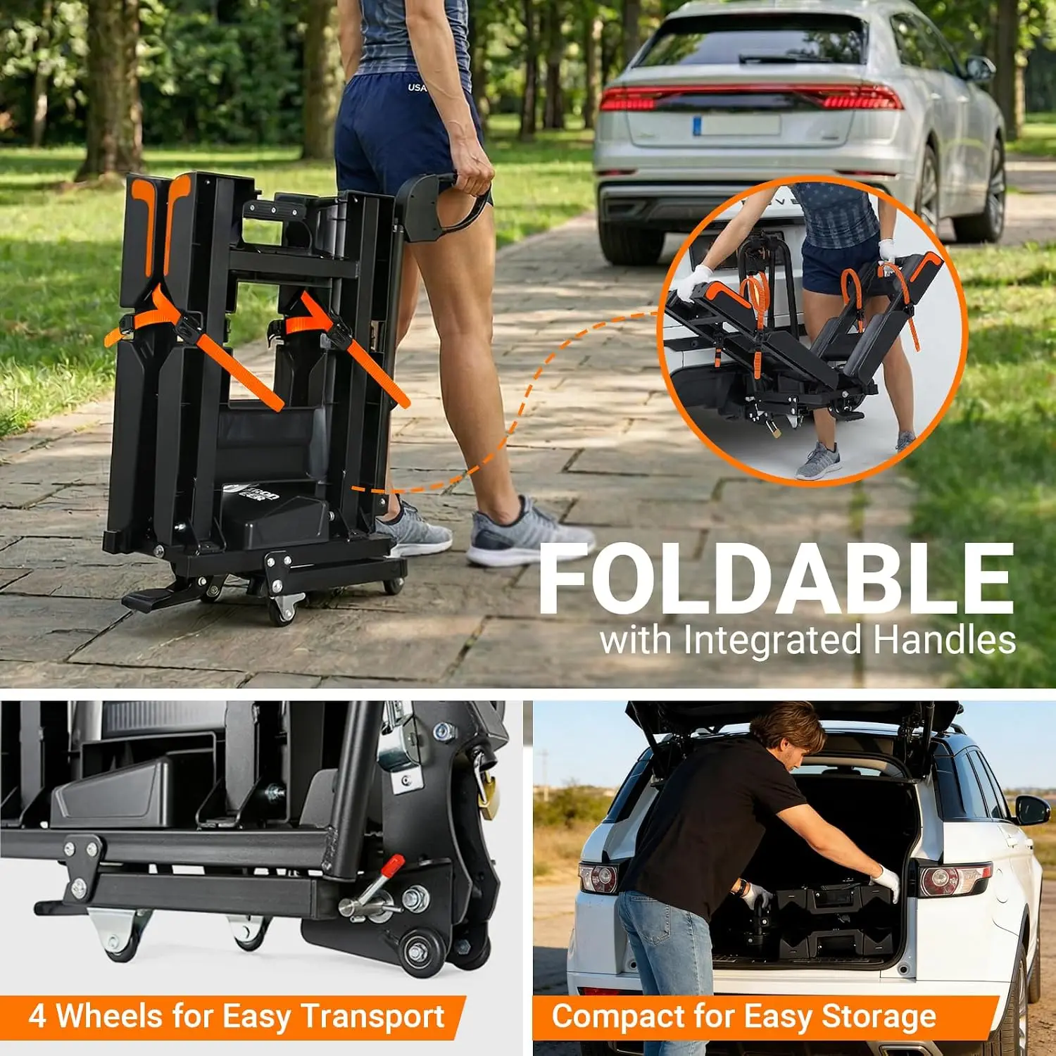 Eco Pro Upgraded 200lbs EBike Rack with Ramp for 2 E-Bikes Fits 5