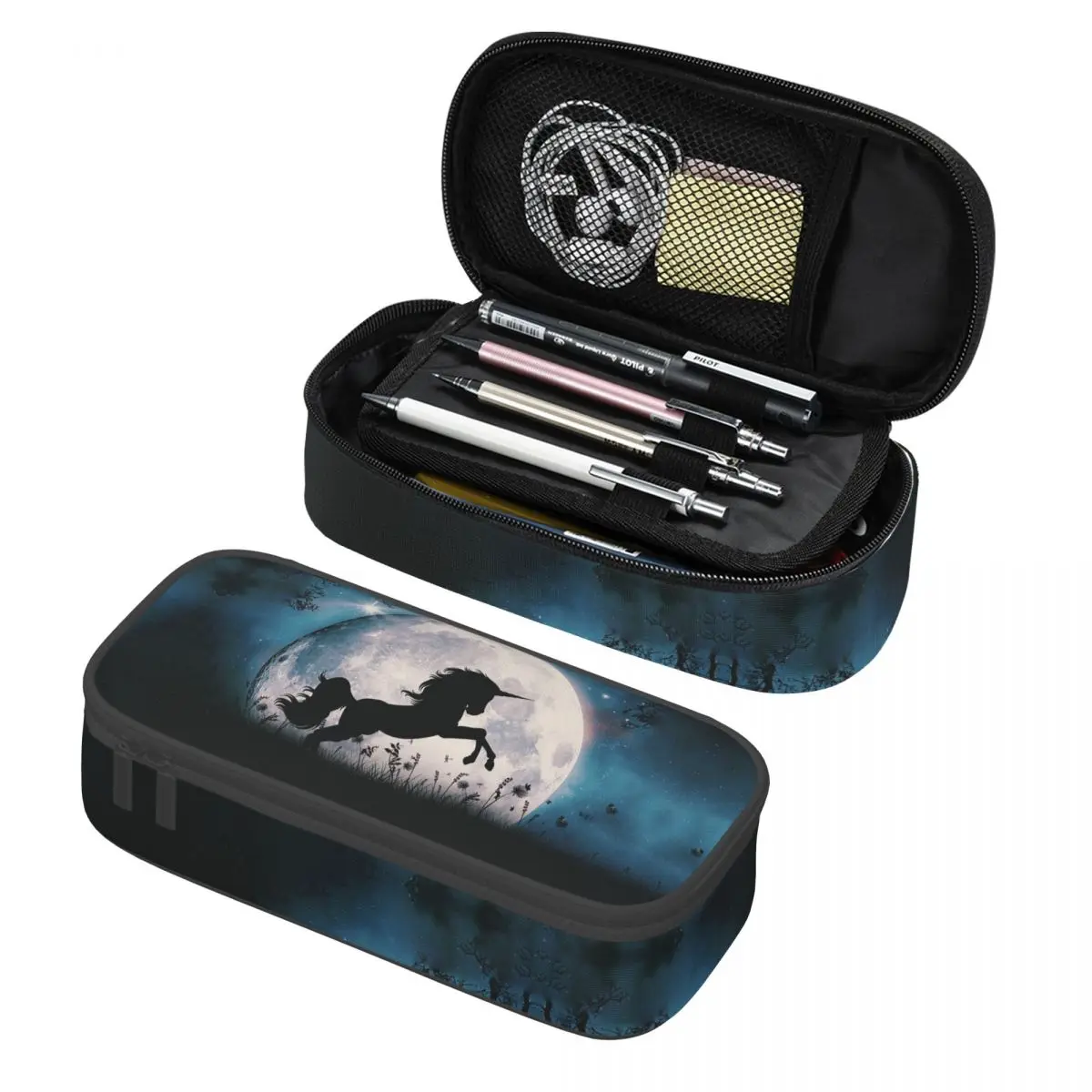 مخصص الخيال يونيكورن مقلمة لصبي فتاة سعة كبيرة صندوق القلم حقيبة الملحقات المدرسية #1