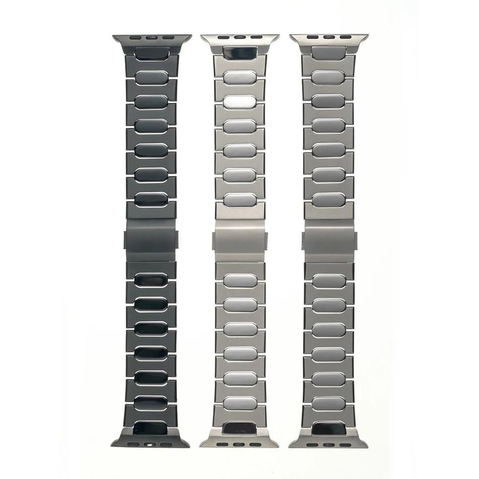Tytanowy pasek do zegarka Apple Watch Ultra 3/2/1 49mm Series 11 10 46/45/44/42mm SE 9 8 7 6 5 4 z zabezpieczonym magnetycznym zapięciem. — zdjęcie produktu 7