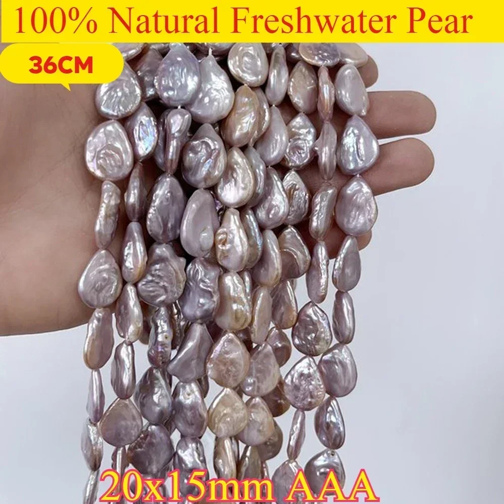 20x15mm AAA Glossy Purple Heart Shaped Baroque Freshwater Pearls Loose Beads Premium Supplies For Handmade Jewelry Presents