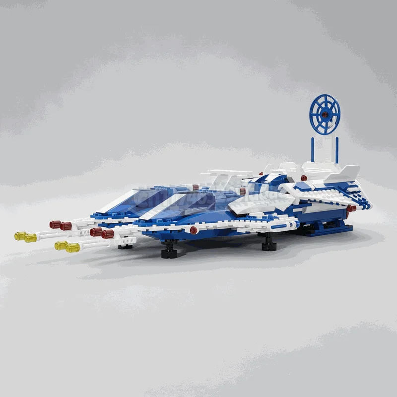 NEW 1022PCS Interstellar Commander Space Ship MOC Custom Building Blocks Model DIY Assembly Creative Puzzle Educational Toy Gift