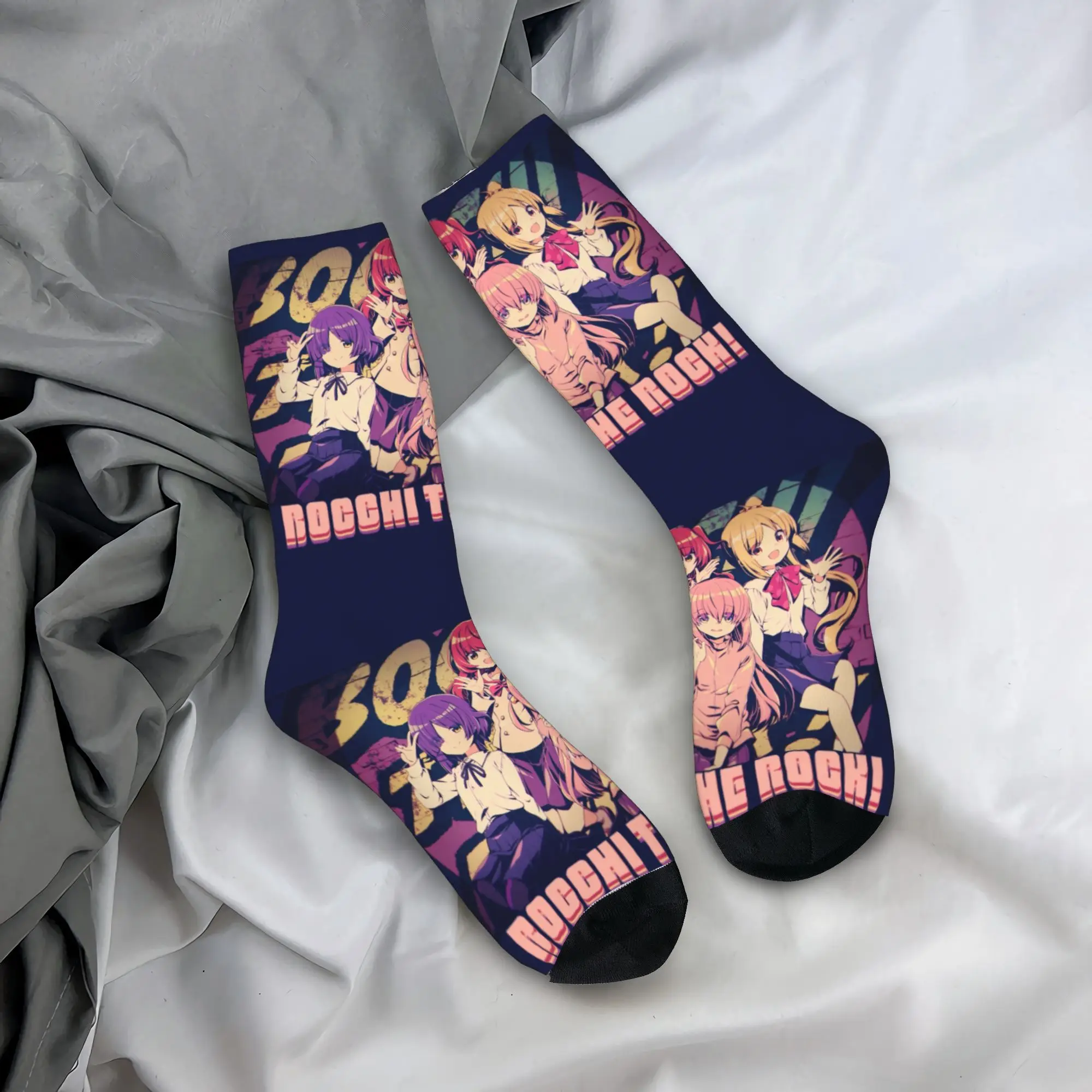 

Зимние теплые модные унисекс-носки Kessoku Band Bocchi The Rock Anime, впитывающие пот, носки средней длины