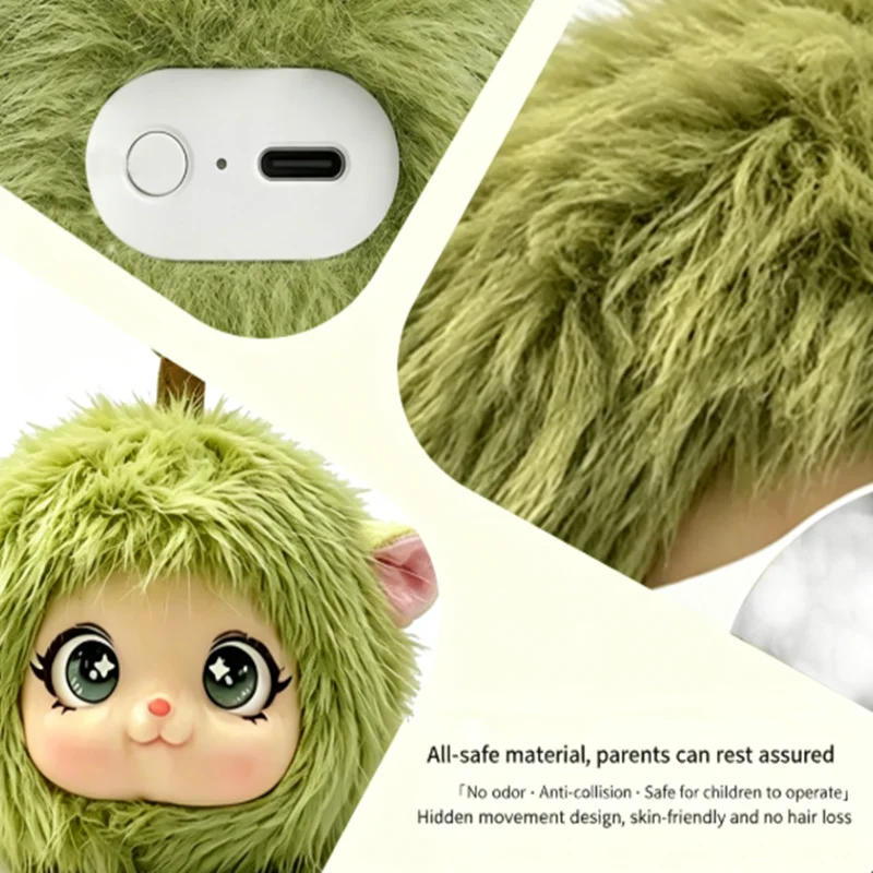 High-Quality Chatting Companion Stuffed Doll Pendant Gift for Kids & Adults AI Elf Plush Rabbit Robot E-Pet Early Education Toy