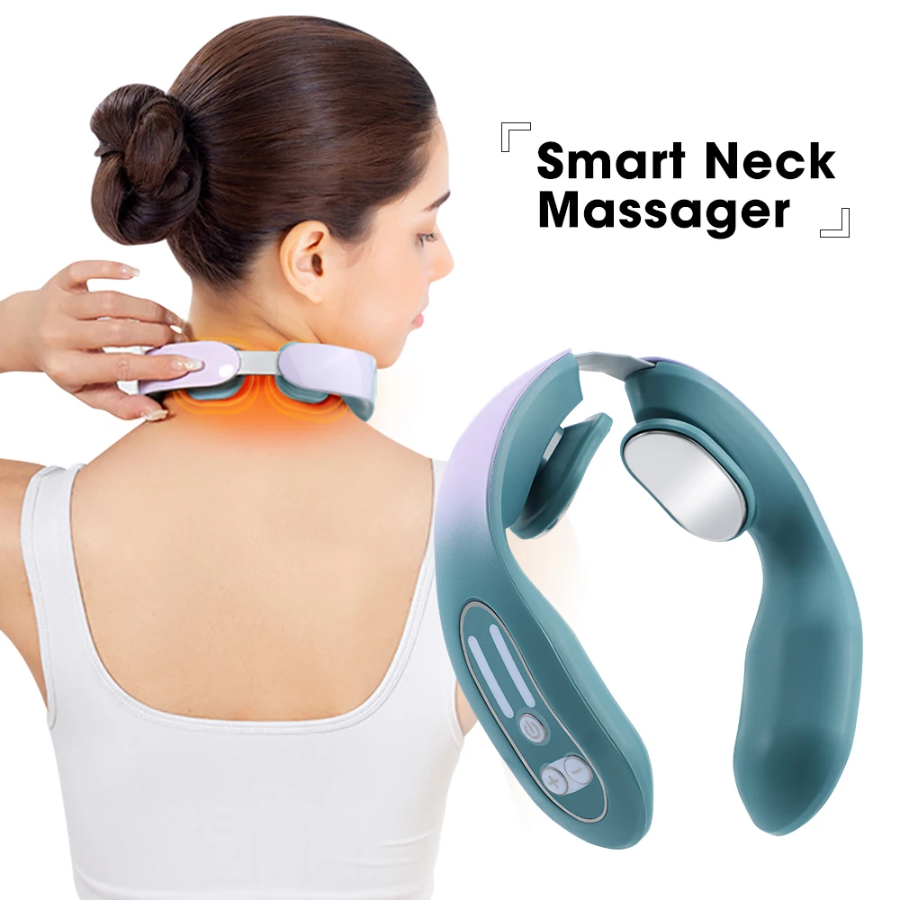 

EMS Neck Acupoints Lymphvity Massage Device Intelligent Neck Massager Cervical Spine Massager Micro-current Pulse Neck Massage