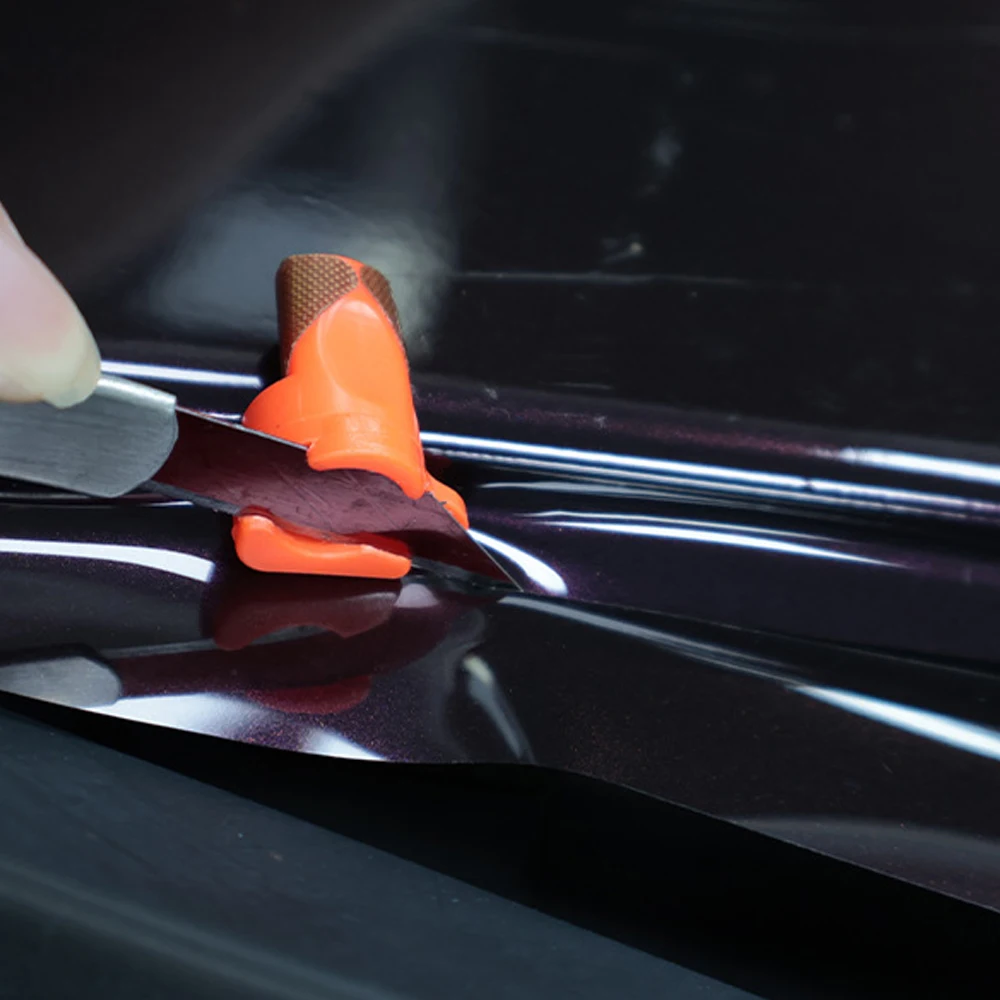 2PCS Car Precision Edge Trimming Tool for 9mm Utility Knife Car Wrap Film Graphic Cutting Guide Trimmer Accessories