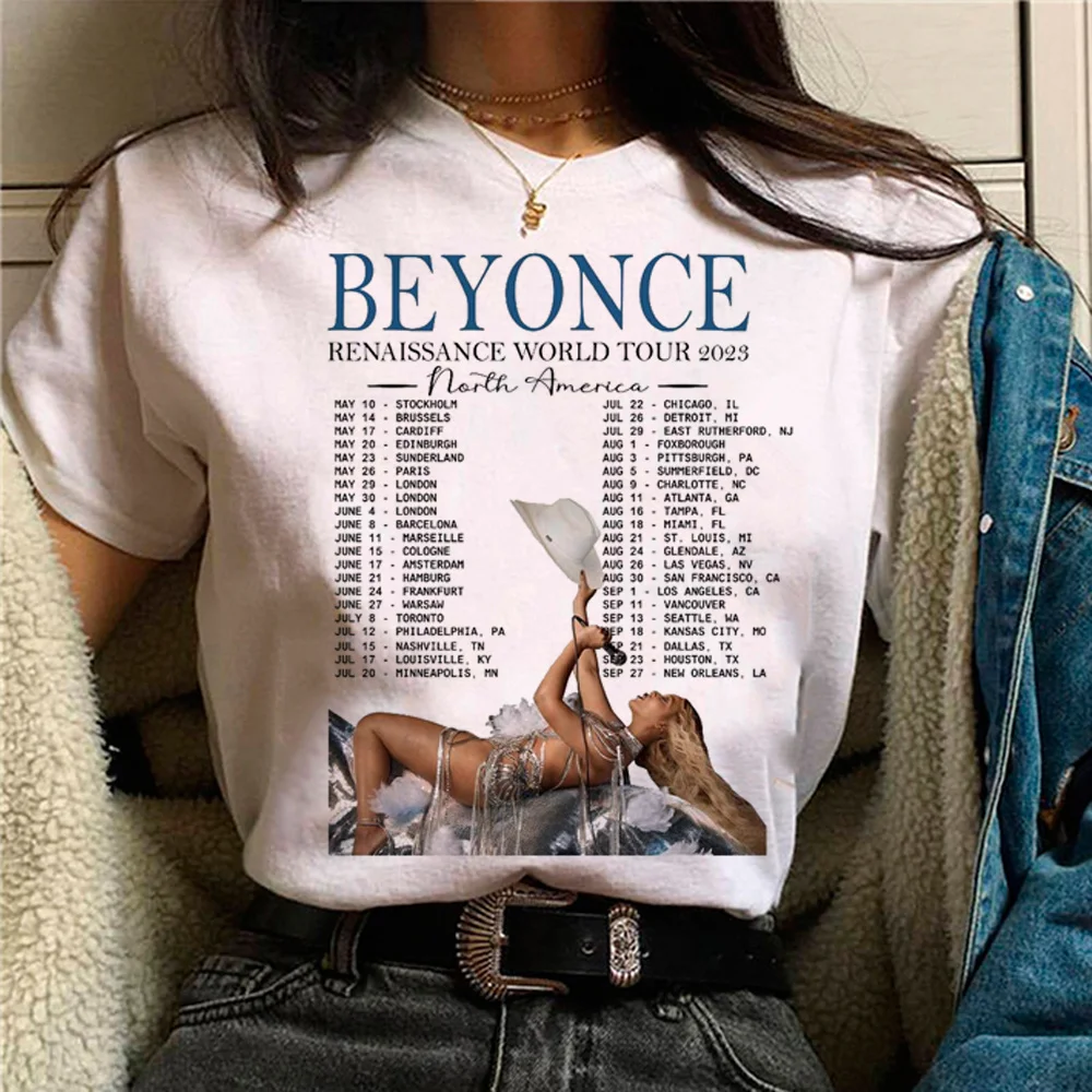 

Beyonce top women harajuku anime top girl comic funny manga clothing