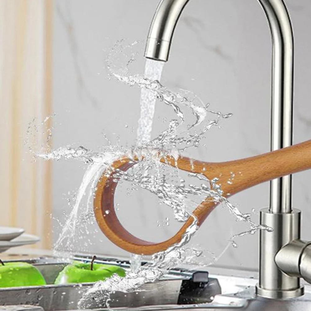 

1pc Wooden Danish Whisk Long Handle Dough Mixer For Sourdough Bread Baking Non-Slip Mixing Tool Hand Whisk Cooking Bread Tools