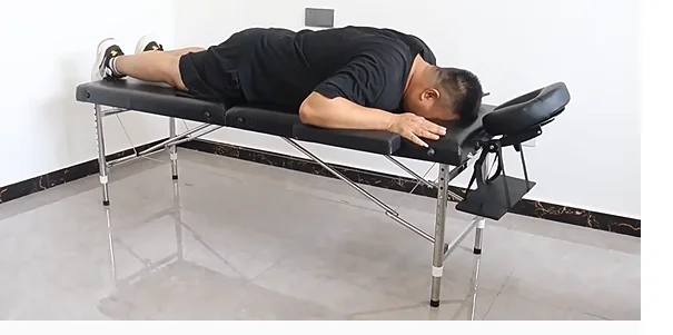 Height adjustable massage bed Folding hair reinforced massage bed Portable portable home beauty bed