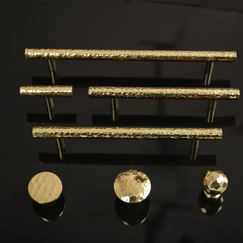 

French Gold Luxury Ball Knobs Nordic High End Wardrobe Cabinet Drawer Long Handles