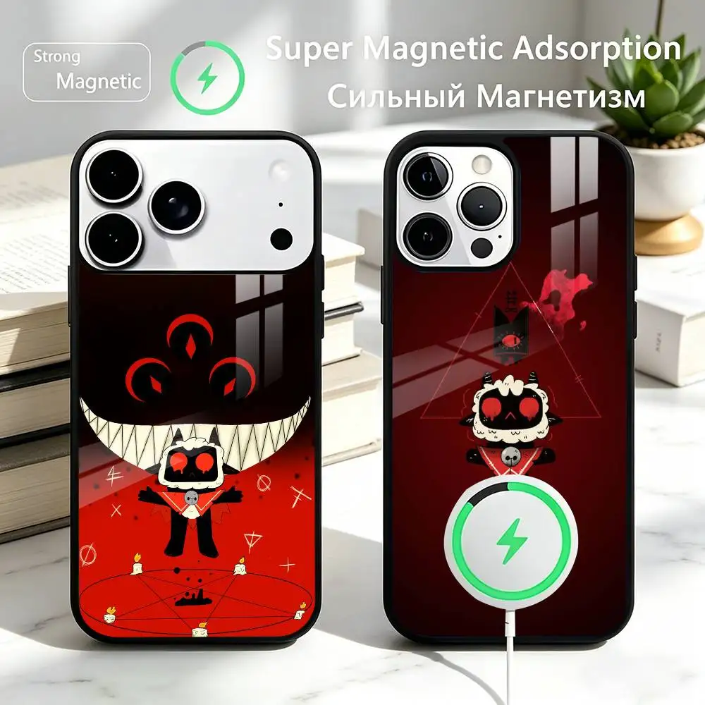 

Game Cult of the Lamb Gift Phone Case For iPhone17,16,15,14,13,12,11 Plus,Pro Supports Magnetic Wireless Charging