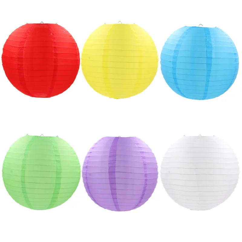 Diameter 8Inch 20cm 1pc Round Waterproof Cloth Lantern Decor Ball Festival Chinese Lantern Wedding Party Decoration DIY Lampion