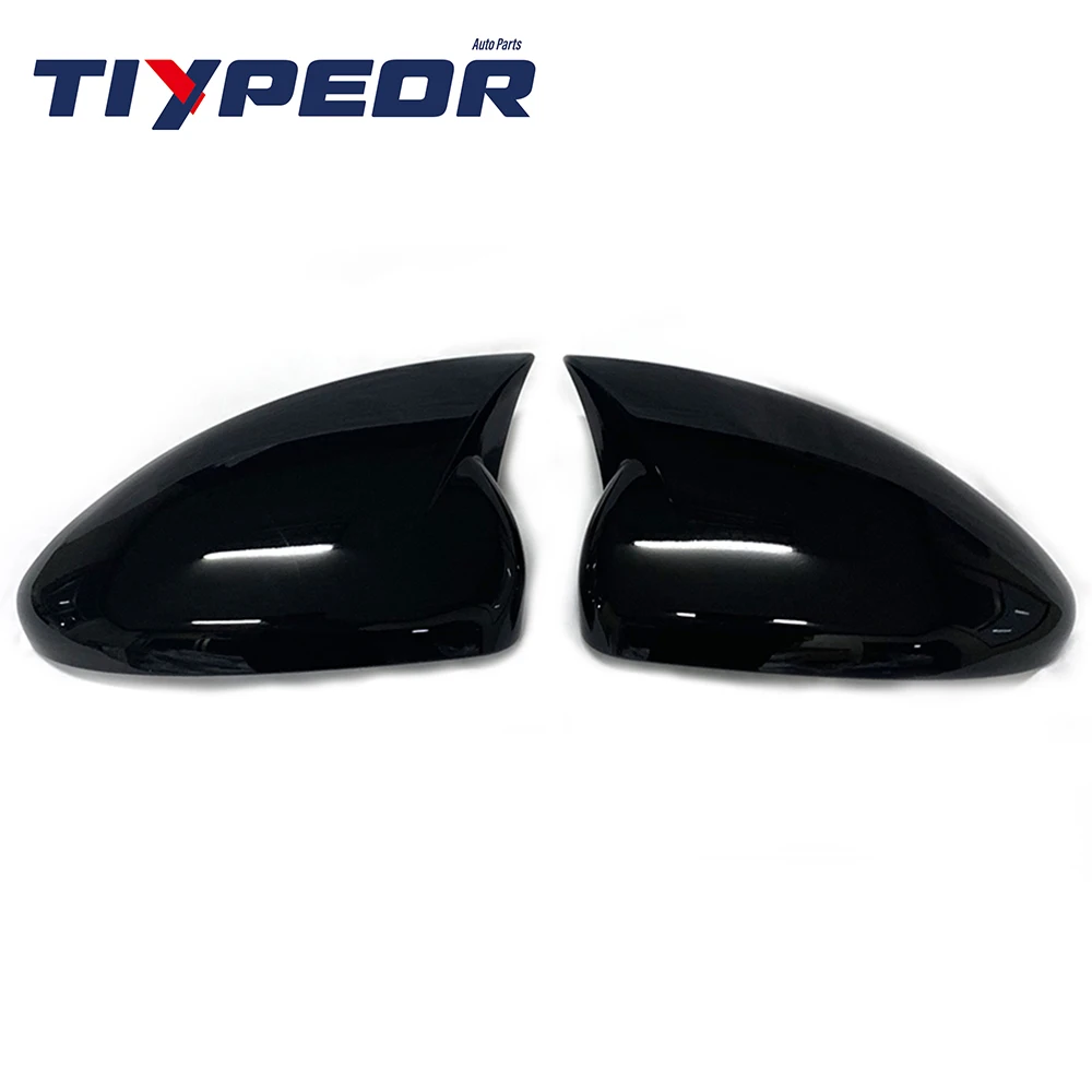 Tiypeor OX Horn Style Rearview Mirror Cover Caps For Chevrolet Cruze 2009 2010 2011 - 2012 Black Rear View Mirror Cover Trim