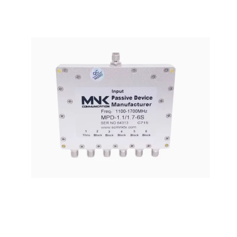 

BD/GNSS/GPS специальный шестиканальный делитель мощности головка SMA RF микрополосный шесть делителя мощности 1,1-1,7/2G
