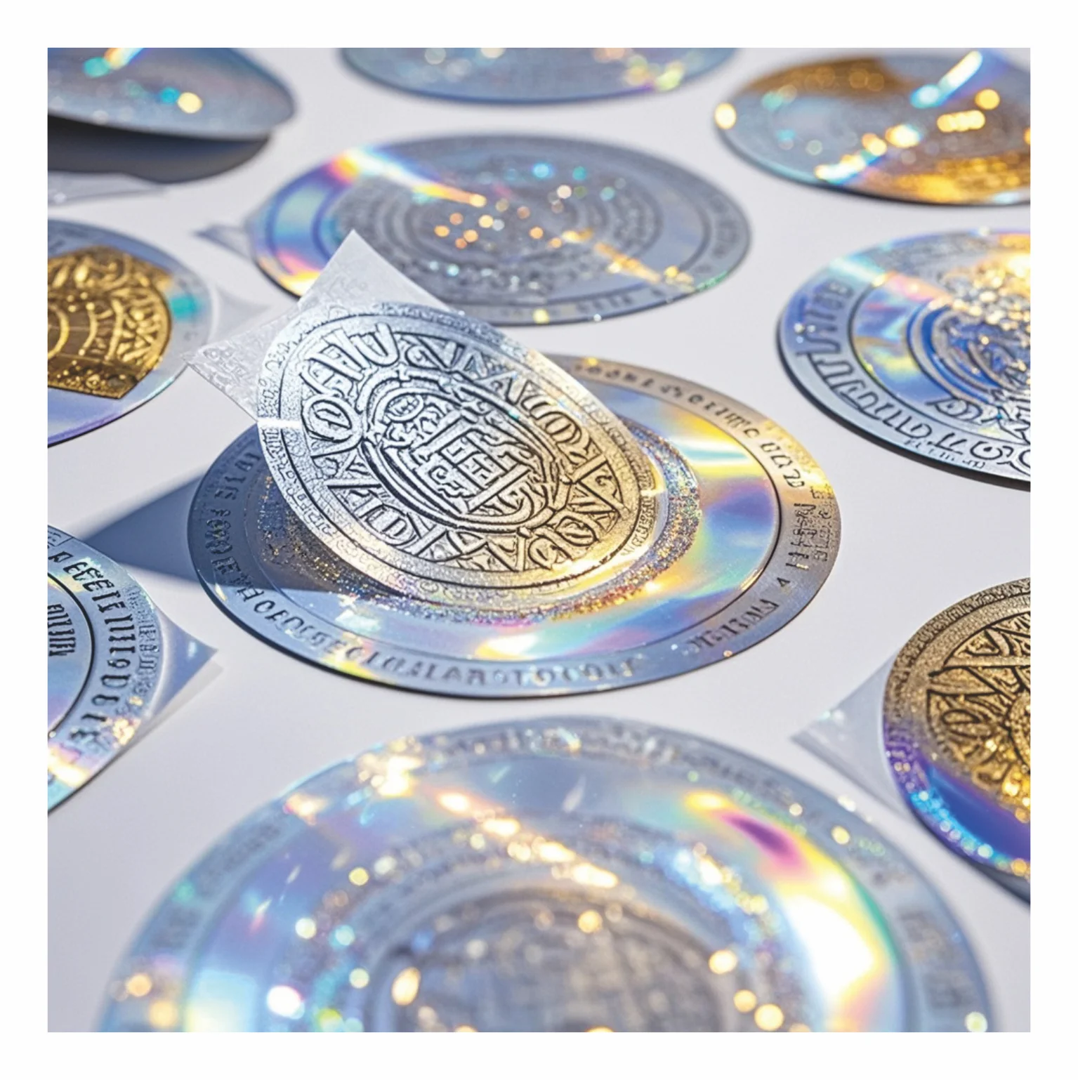 

Professional Hologram Sticker Custom Holographic Security Label Anti Fraud Hologram Stickers
