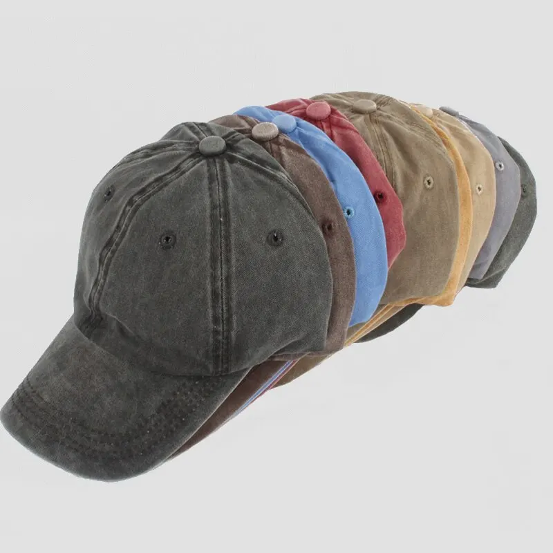 New Vintage Washed Cotton Baseball Cap Sun Hats For Men Women Spring Summer Snapback Hat