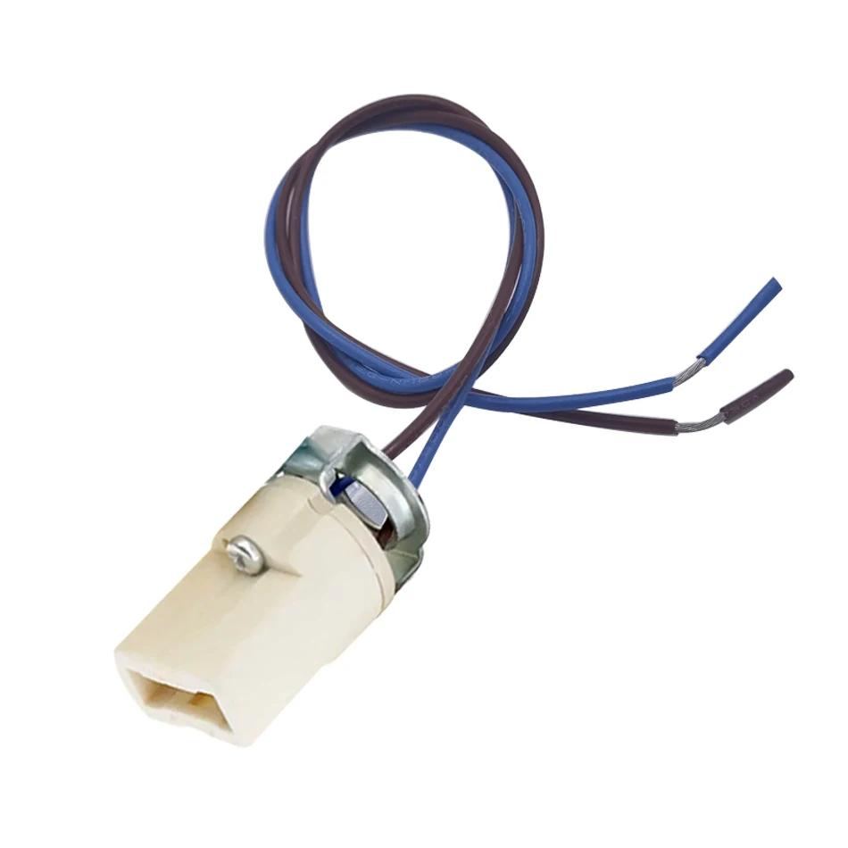 G9 Light Bulb Socket Ceramic Lamp Base Holder Connector 25cm wire Led Halogen Light Lamp Bulb Holder Base