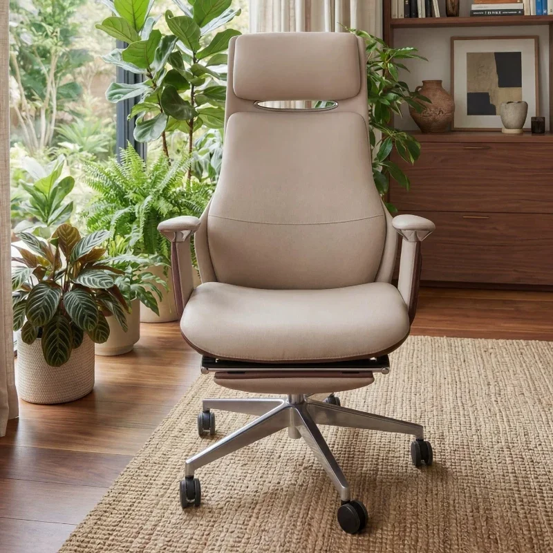 Modern Luxury Business Leather Office Chair Rotating Lift Sedentary Comfortable Computer Chair Relaxing Gaming Chairs Furniture