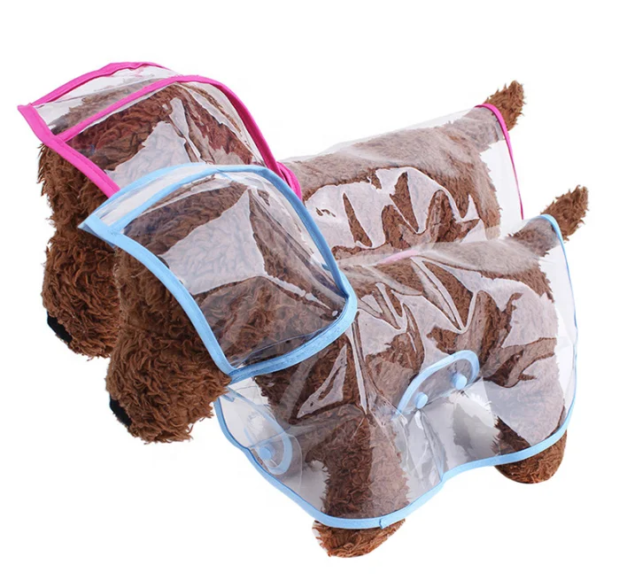 

Classic Pet Raincoat Transparent Dog Rain Poncho Minimalist Waterproof Cape Dog Jacket for All Size Dog