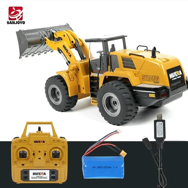 Inventory Huina 1583 Excavator Bulldozer Loader 1:14 Ten Way Loading And Unloading Machine Model Engineering Vehicle Wholesal