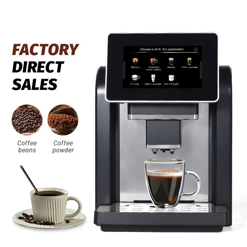 

Commercial Touch Screen Electric Multifunctional Automatic Espresso Coffee Maker Profesional Coffee Machine With Milk Frother