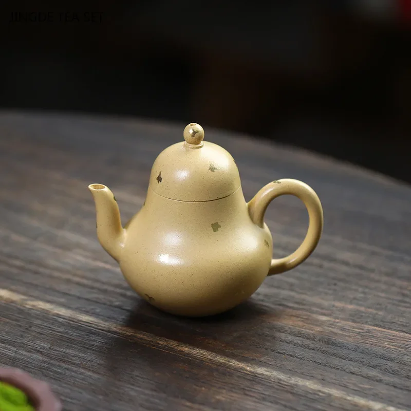 1PCS 110ML Yixing Purple Clay Teapot Creative Chinese Master Handmade Pear shaped Teapot Boutique zisha Tea Set