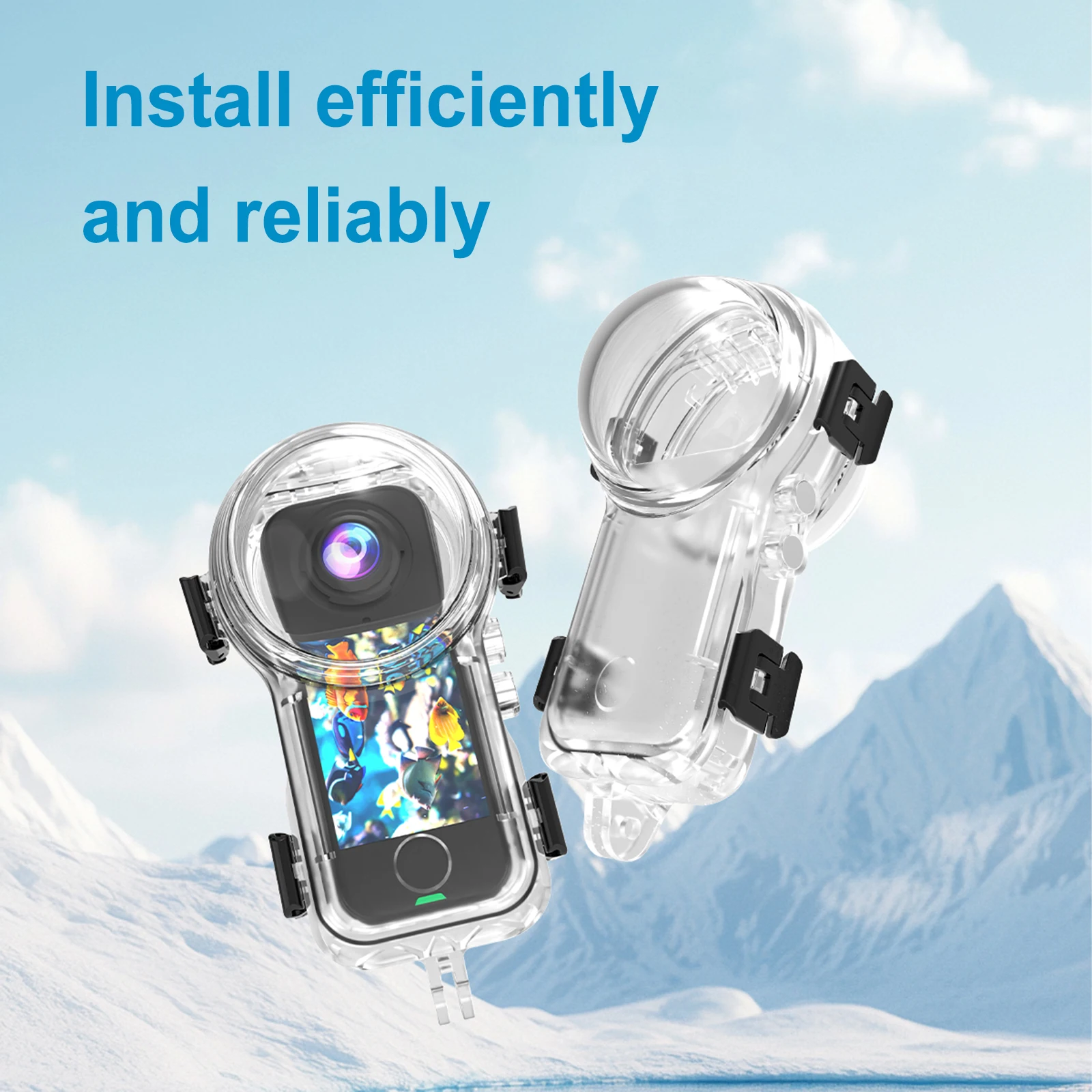 

Housing Cover Diving Case Protective Underwater Diving Housing Shell for Insta360 X4 Air Accessories