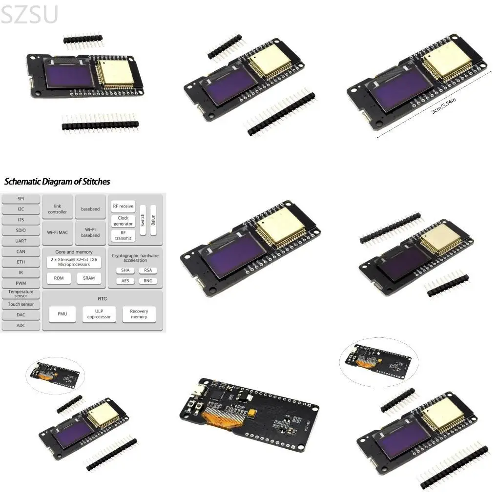 SZSU OLEDS EMBEDDEDS ESP32 Microcontroller Board Twee band draadloze connectiviteiten
