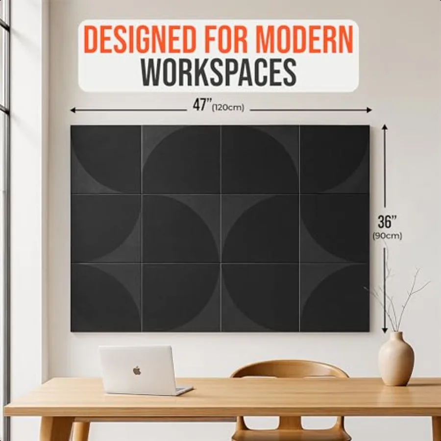 ورأى بلاط الحائط لوحة الإعلانات لوحات الفلين الكبيرة للجدران لوحة اللباد الزخرفية للجدار لوحة الفلين السوداء البديلة #6